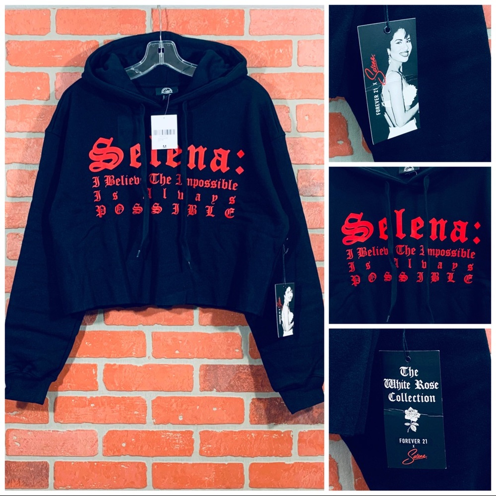 Selena x Forever 21 “White Rose Collection” Hoodie